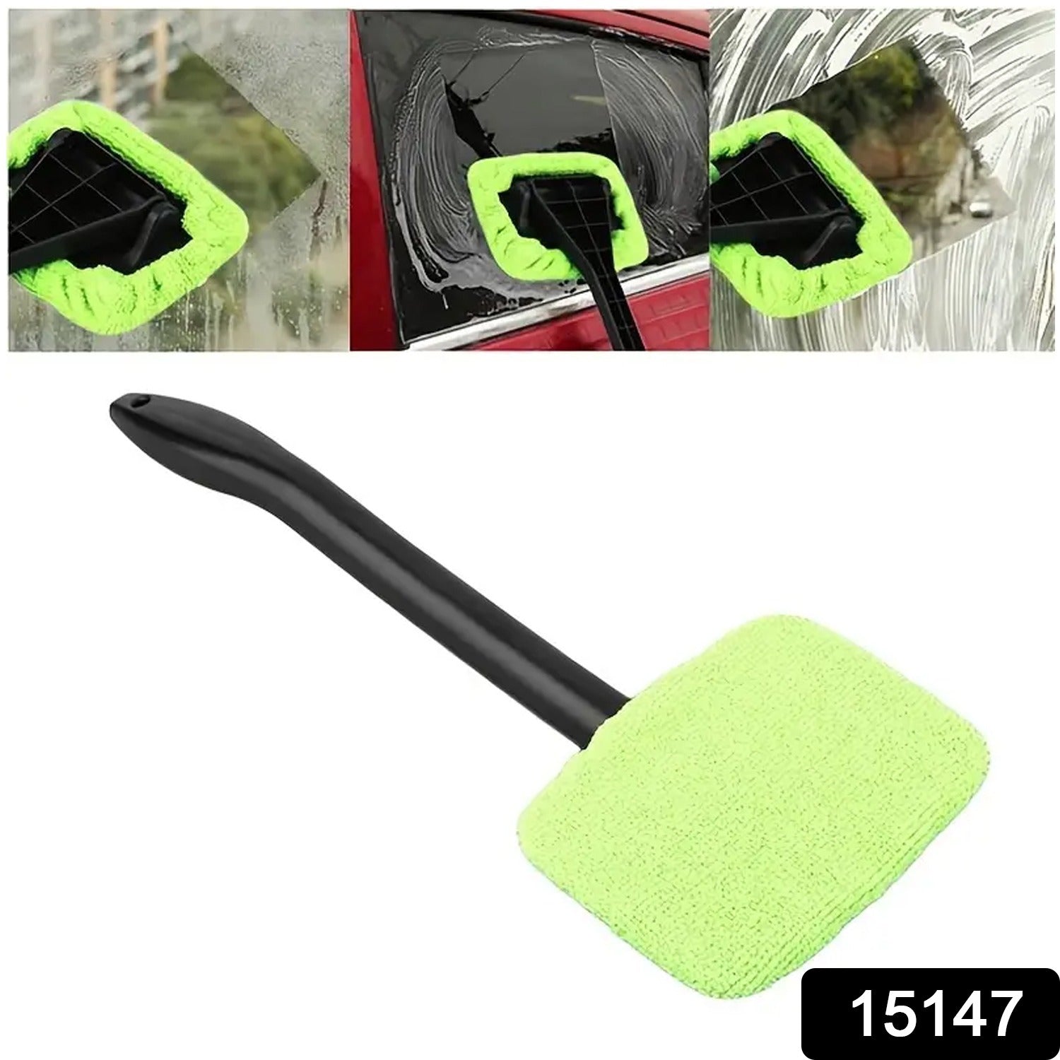 Windshield Clean Car Glass Cleaner Wiper With Microfiber Cloth (1 Pc  38 Cm Long) Windshield Clean Car Glass Cleaner Wiper With Microfiber Cloth (1 Pc  38 Cm Long)